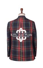Black Stewart Tartan Scottish Jacket