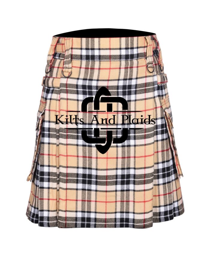 Camel of Thomson Tartan Utility Kilt