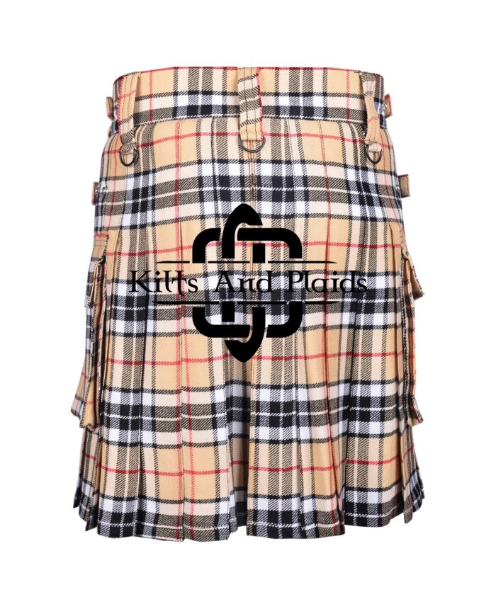 Camel of Thomson Tartan Utility Kilt