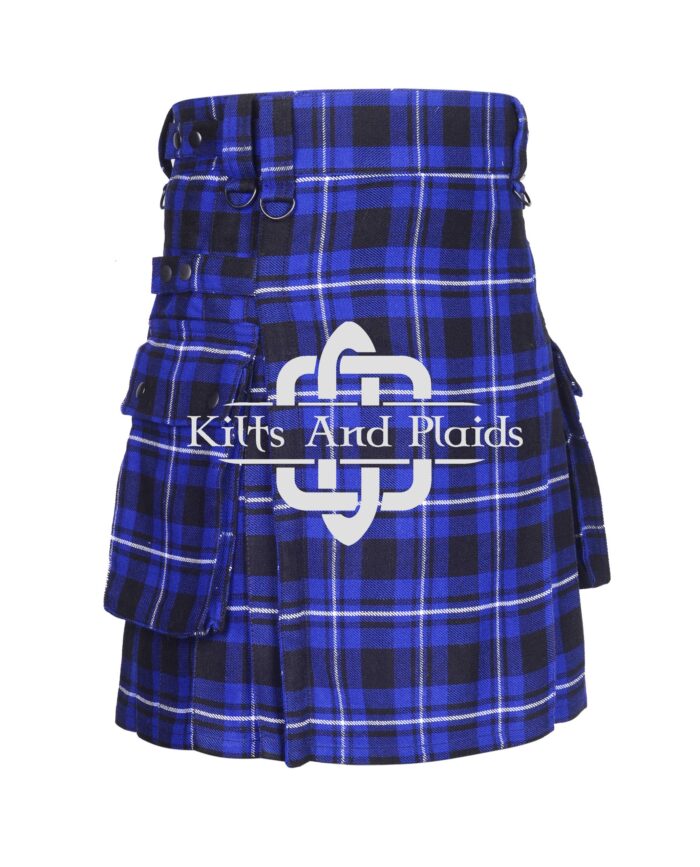 Ramsey Blue Tartan Utility Kilt