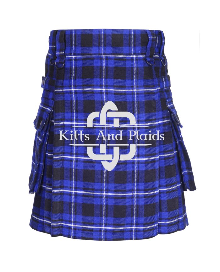 Ramsey Blue Tartan Utility Kilt