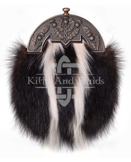 Bronze Thistle Skunk Fur Sporran