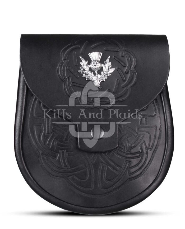 Thistle Emblem Full Embossed Sporran