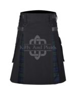 Black Watch Cotton Hybrid Utility Kilt