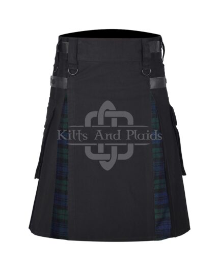 Black Watch Cotton Hybrid Utility Kilt