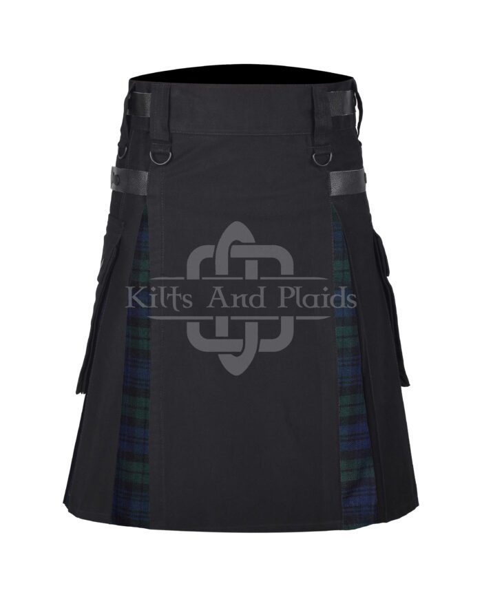 Black Watch Cotton Hybrid Utility Kilt