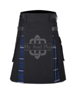 Douglas Blue Cotton Hybrid Utility kilt