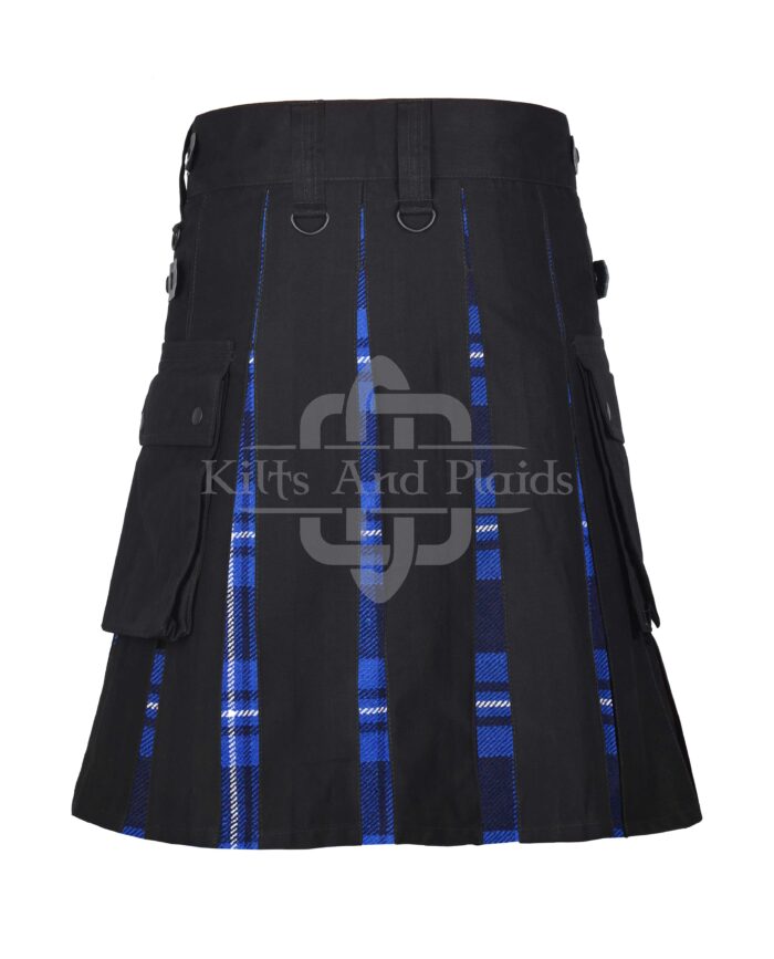 Ramsey Blue Cotton Hybrid Utility Kilt