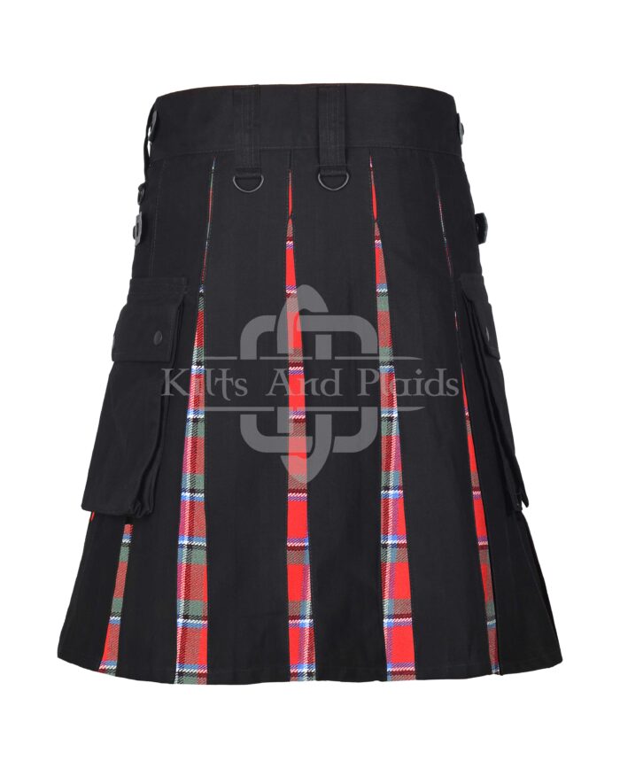 Sinclair Red Cotton Hybrid Utility Kilt