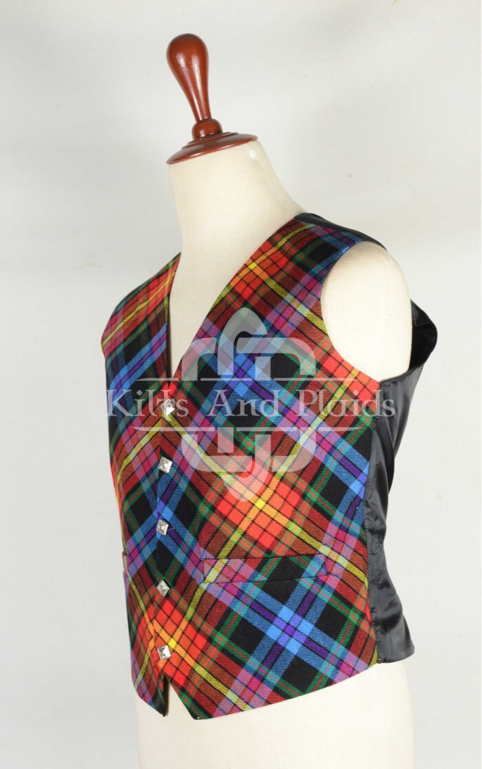 LGBTQ Pride Tartan Vest