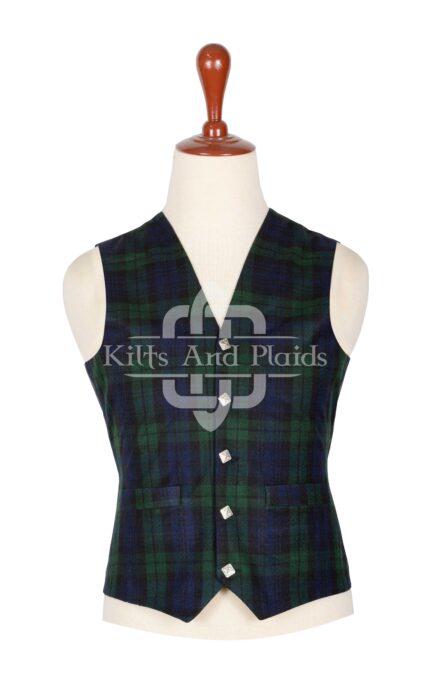 Black Watch Tartan Vest