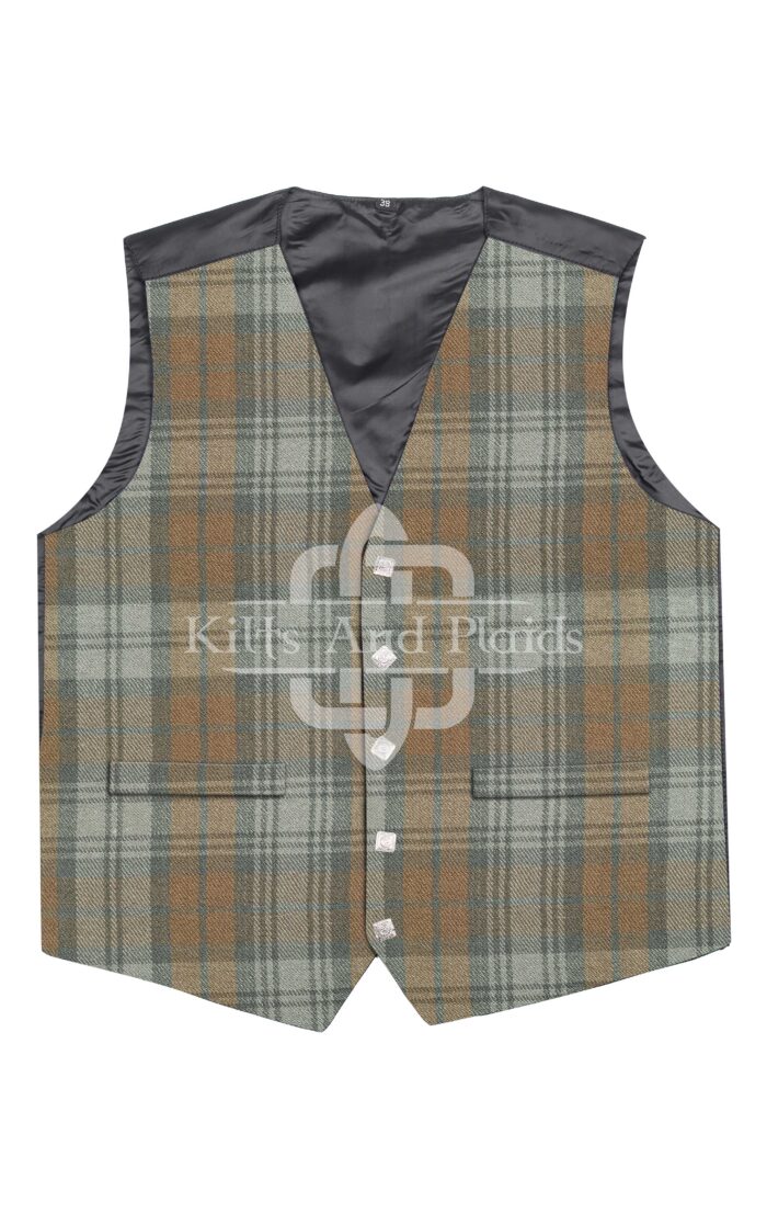 Black Watch Weathered Tartan Argyll Vest