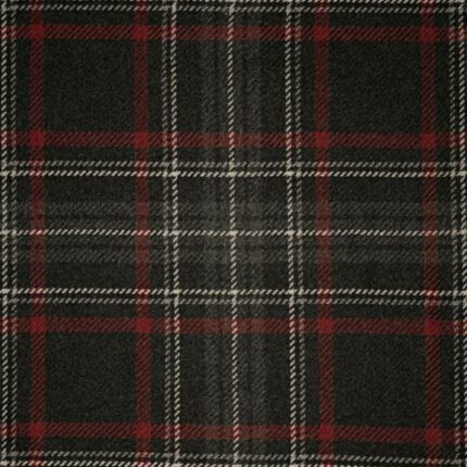 Bracken Stewart Graphite Tartan Fabric