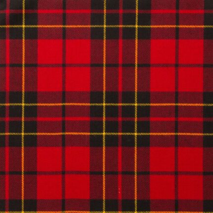 Brodie Red Modern Tartan Fabric
