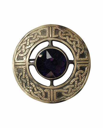 Scottish Antique Purple Brooch