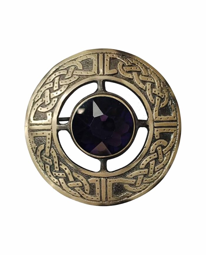 Scottish Antique Purple Brooch