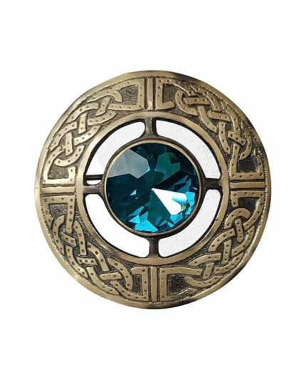 Scottish Antique Sky Blue Brooch