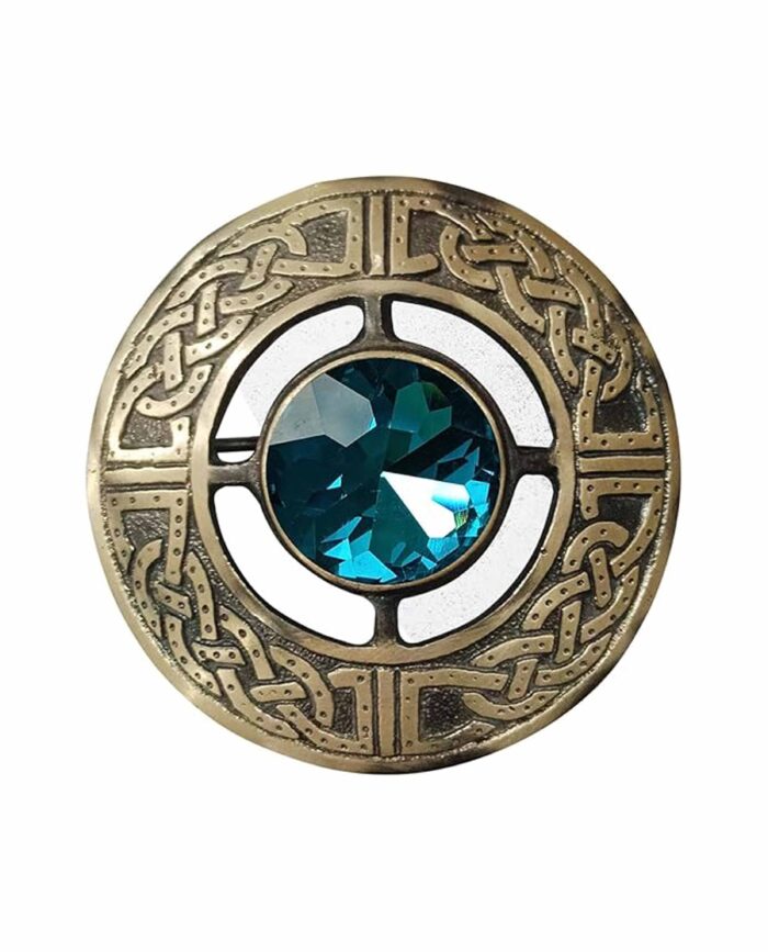 Scottish Antique Sky Blue Brooch