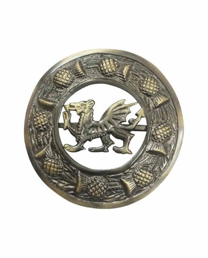 Scottish Antique Welsh Dragon Brooch
