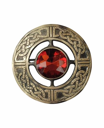 Scottish Antique Red Brooch