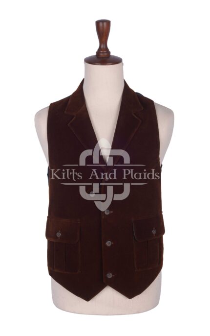 Brown Velvet Waistcoat