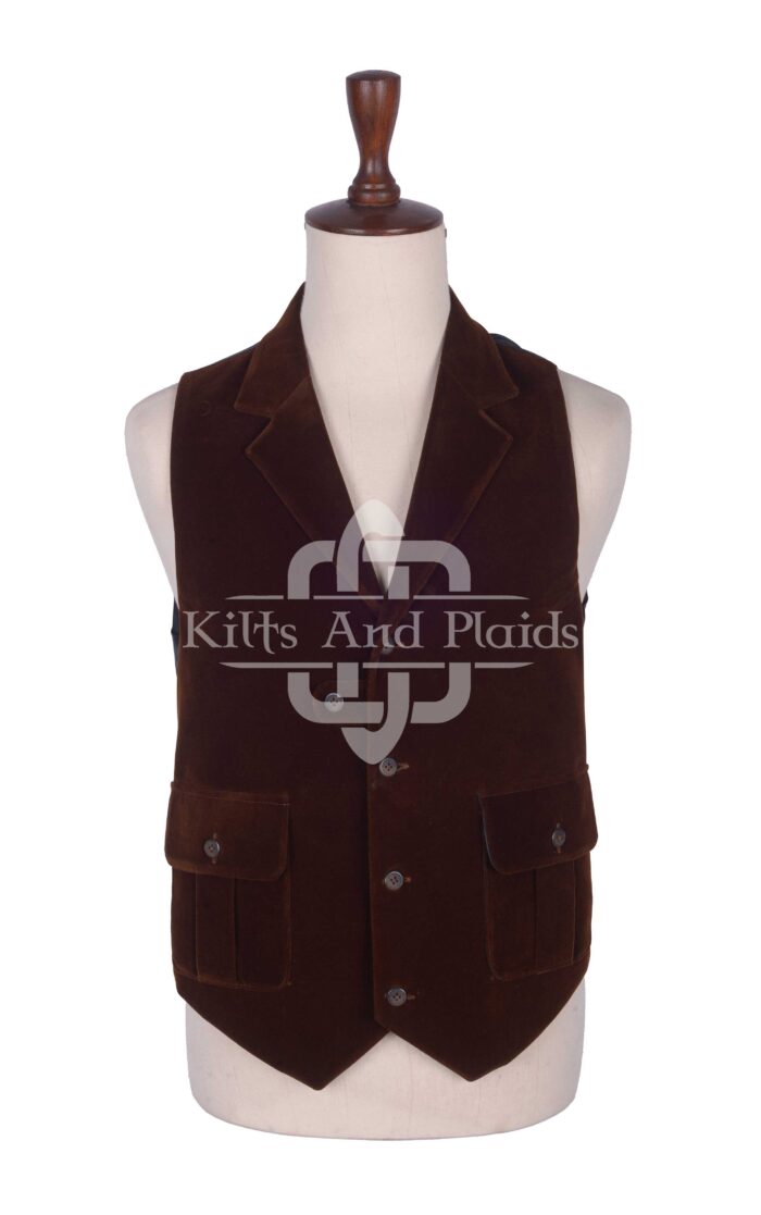 Brown Velvet Waistcoat