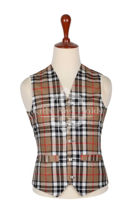 Camel of Thompson Tartan Vest
