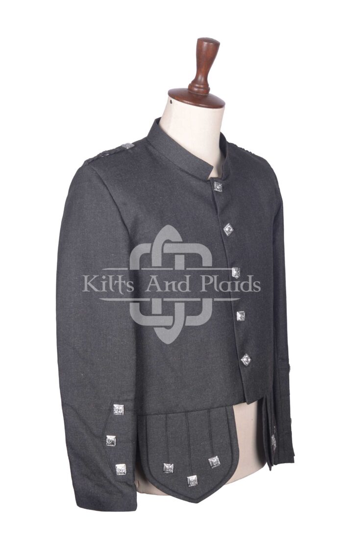 Gray Serge Wool Kenmore Doublet Jacket