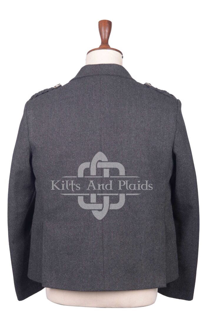 Charcoal Gray Tweed Argyll Jacket