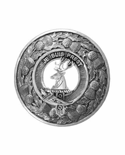 Scottish Fraser Lovat Clan Badge Brooch