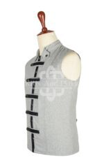 Gray Wool Punk Rock Waistcoat
