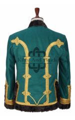 Green Gold Military Doublet Jacket