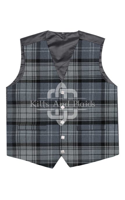 Hamilton Grey Tartan Argyll Vest