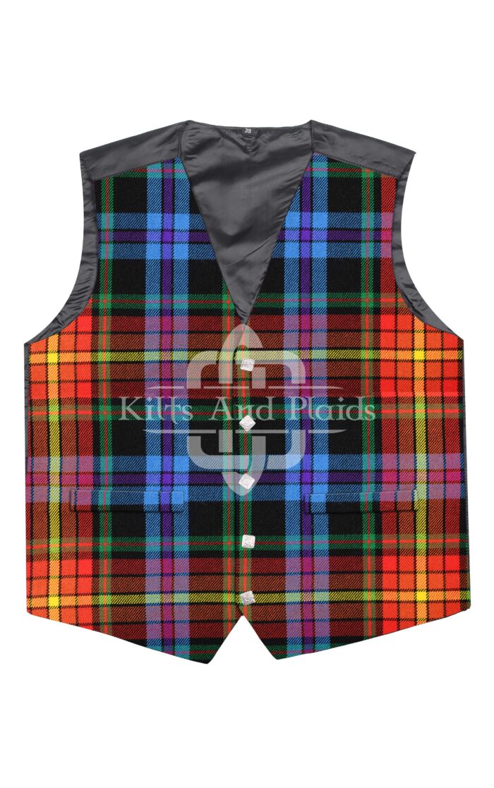 LGBTQ-Pride Tartan Argyll Vest