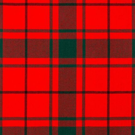 MacDonald of the Isles Red Modern Tartan Fabric