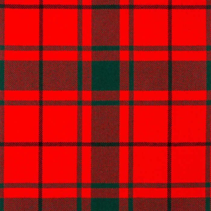 MacDonald of the Isles Red Modern Tartan Fabric