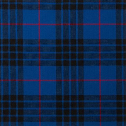 MacKay Blue Modern Tartan Fabric