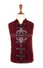 Red Vine Velvet Punk Rock Vest