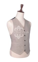 Rose Gold Tweed Argyll Waistcoat