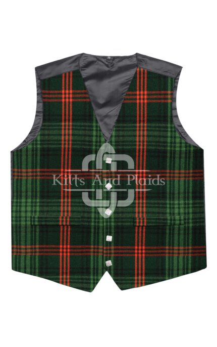 Rose Hunting Modern Tartan Argyll Vest