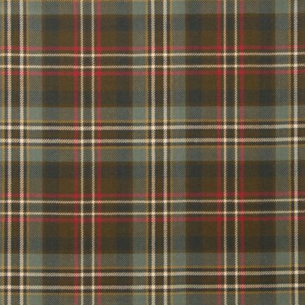 Scott Green Weathered Tartan Fabric