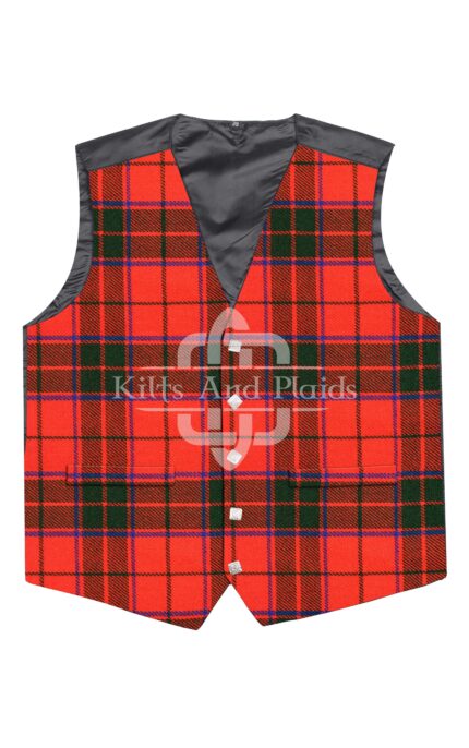 Scottish Rose Tartan Argyll Vest