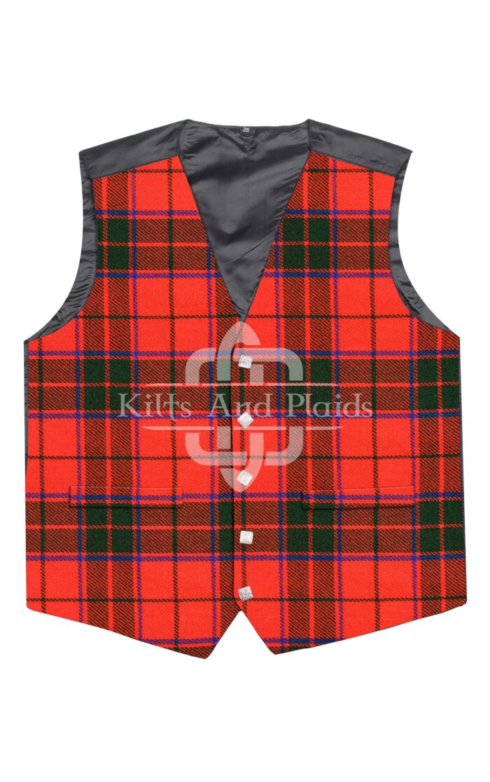 Scottish Rose Tartan Argyll Vest