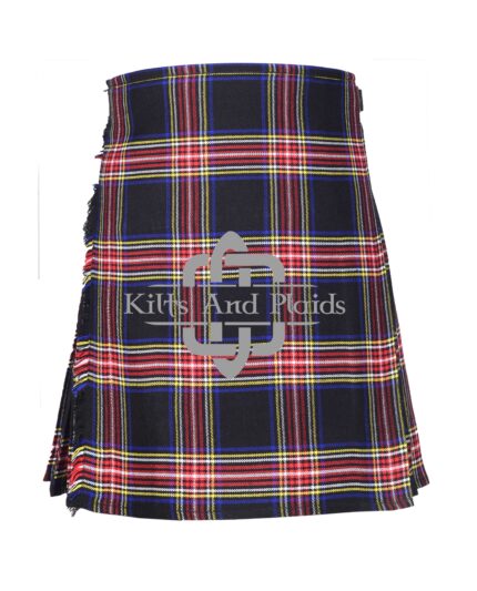Stewart Black Tartan 8 yard Kilt