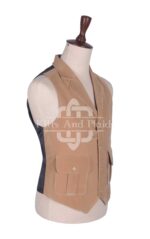 Tan Velvet Waistcoat