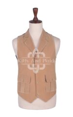 Tan Velvet Waistcoat