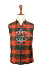 Ulster Red Tartan Punk Rock Waistcoat