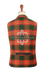 Ulster Red Tartan Punk Rock Waistcoat