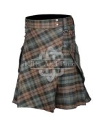 Black Watch Weathered Tartan Utility Kilt