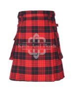 Cameron Red Black Utility Kilt